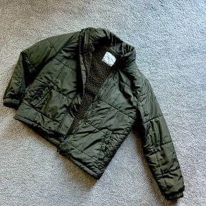Altar’d State Green Fleece lined jacket